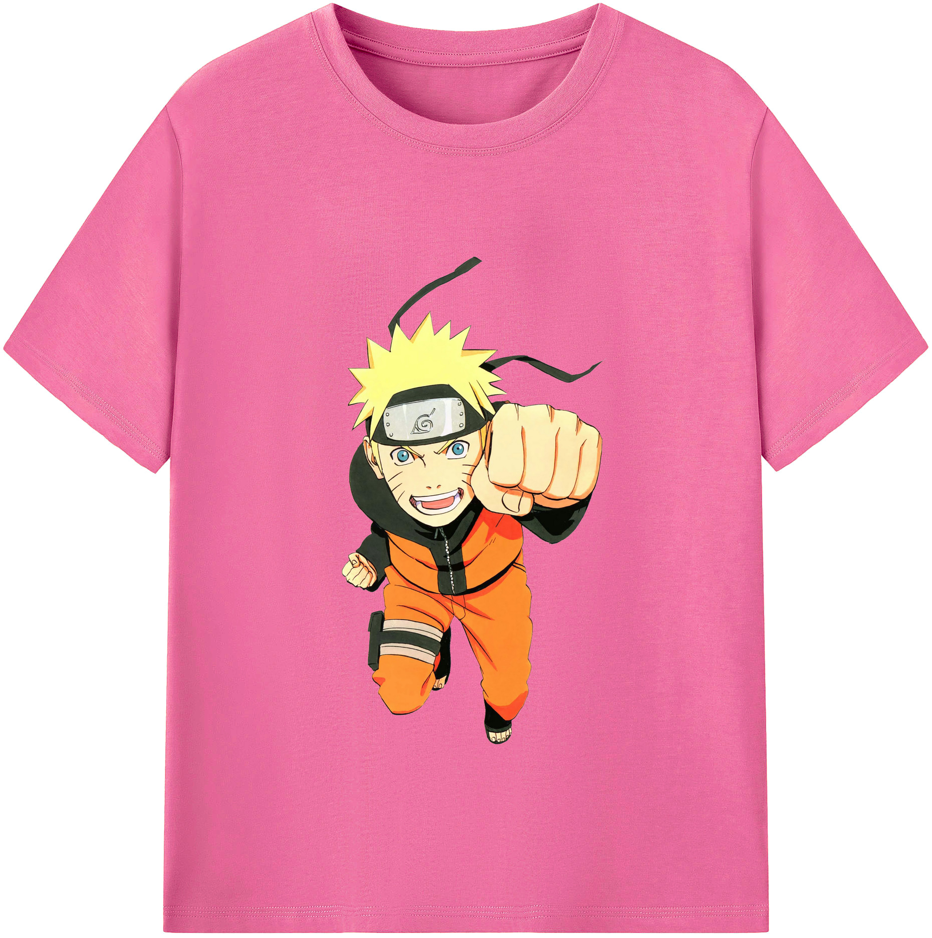（画像用） NARUTO -ナルト- うずまき ナルト Uzumaki Naruto レディースカジュアルプリントTシャツ（綿100％）